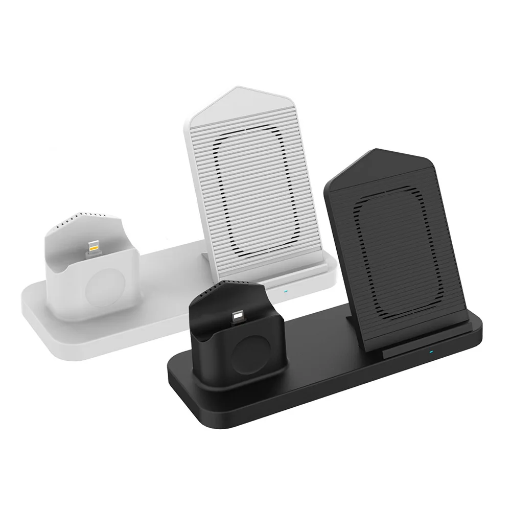 Беспроводное зарядное устройство FDGAO 10 Вт Qi для iPhone X 8 XS MAX XR Apple Watch 4 3 2 Airpods USB быстрая зарядка док-станция для samsung S9 S8