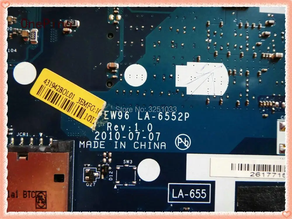 PEW96 L01 LA-6552P для ноутбука ACER Aspire 5552G материнская плата ноутбука NV50A MBR4602001 LA-6552P шлюз NV50A PEW96 тестирование
