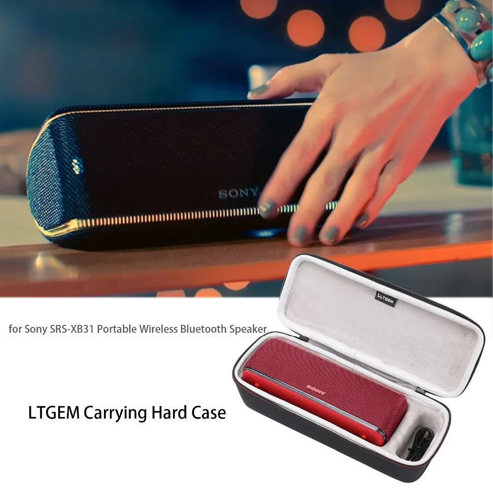 LTGEM EVA Жесткий Чехол/сумка для sony SRS-XB31 Портативный беспроводной Bluetooth динамик-Дорожная Защитная сумка для хранения