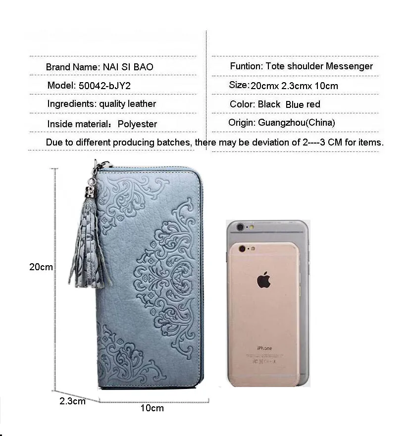 Новые роскошные женские сумки, модные превосходные женские кошельки из воловьей кожи, клатч из натуральной кожи, женские кожаные кошельки на молнии с длинной кисточкой