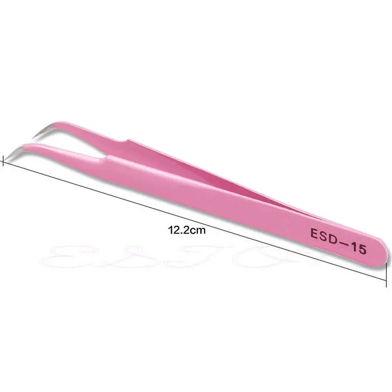 2 шт. новые розовые бигуди для глаз прямые изогнутые индивидуального наращивания