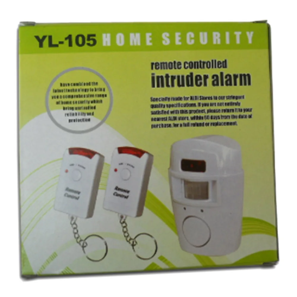 

Home Security PIR MP Alert Infrared Sensor Anti-theft Motion Detector Monitor Wireless Alarm System 2 Remote Controllers