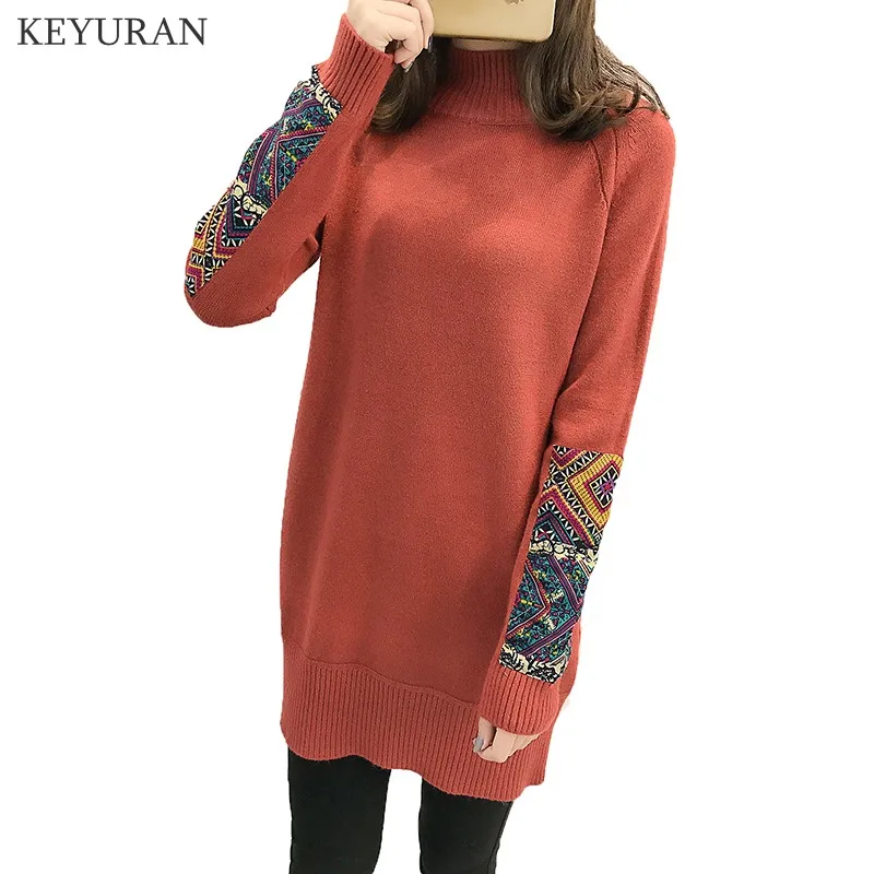 Эластичный вязаный свитер для беременных осенний Модный пуловер Одежда женщин