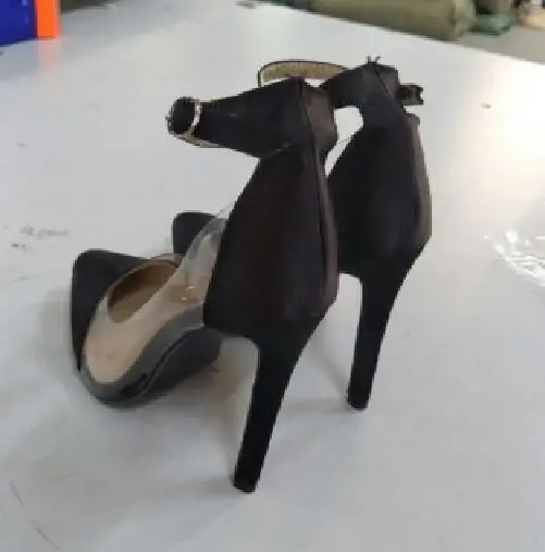 Zapatos Mujer Женские туфли лодочки на высоком тонком каблуке с пряжкой лодыжке