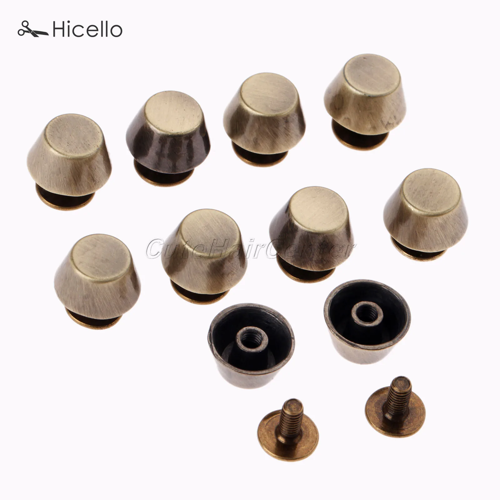 10 шт. нижняя часть сумки штифты Заклепки Кнопки винты для обуви мешков фурнитура