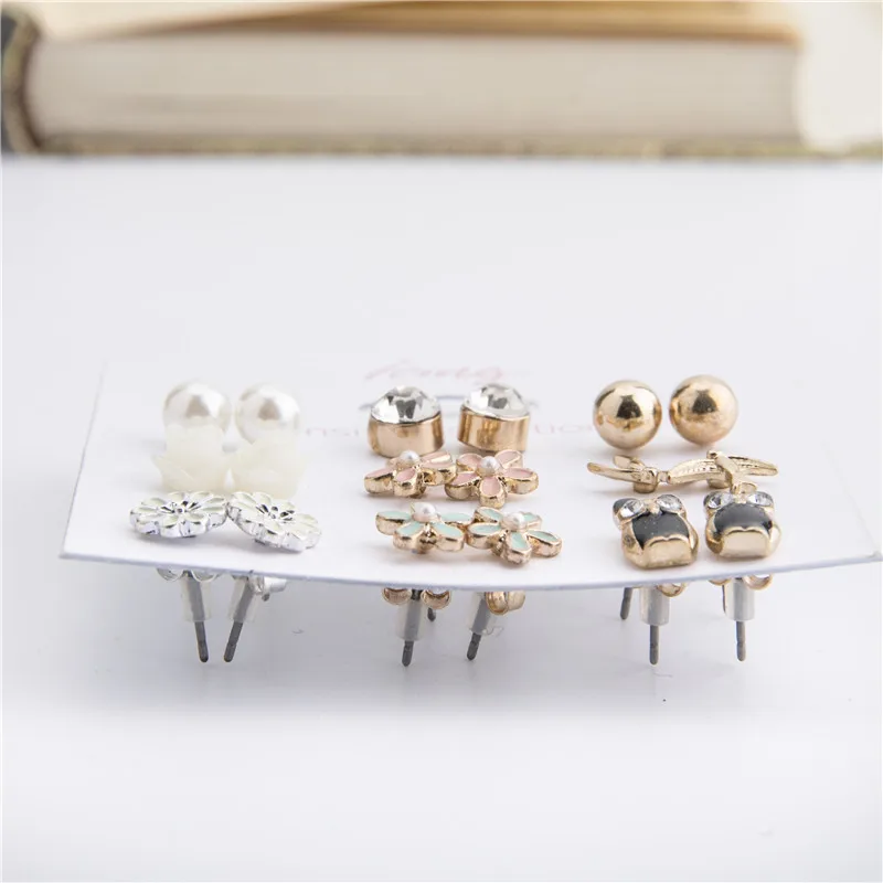Мода Для женщин precing Jewelry Серьги Акриловые Кристалл Имитация Жемчужное Украшение