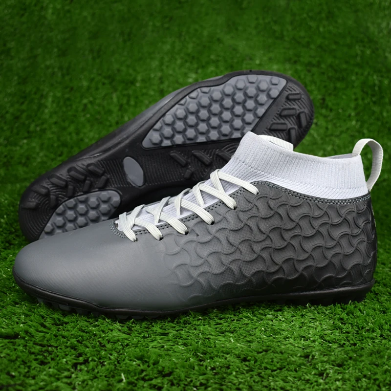 

DR.EAGLE Indoor tf/turf boots kids cheap soccer shoes men football krasovki football boot ankle sock cotton sock futsal cleats