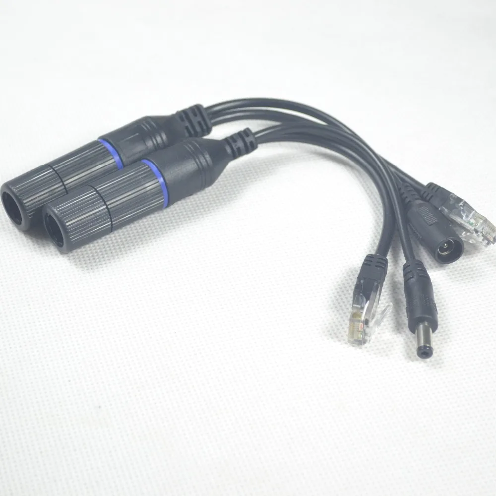 Водонепроницаемый POE сплиттер Инжектор адаптер Мощность Over Ethernet кабель для CCTV IP