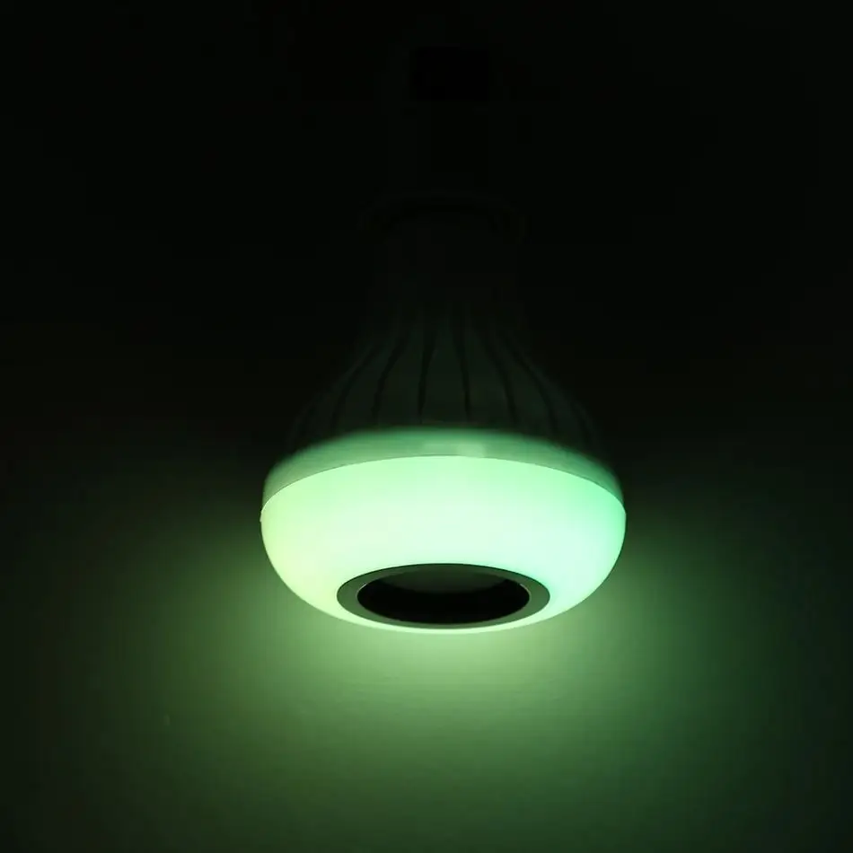 Светодиодсветодиодный RGB смарт лампочка 12 Вт Беспроводная Bluetooth колонка