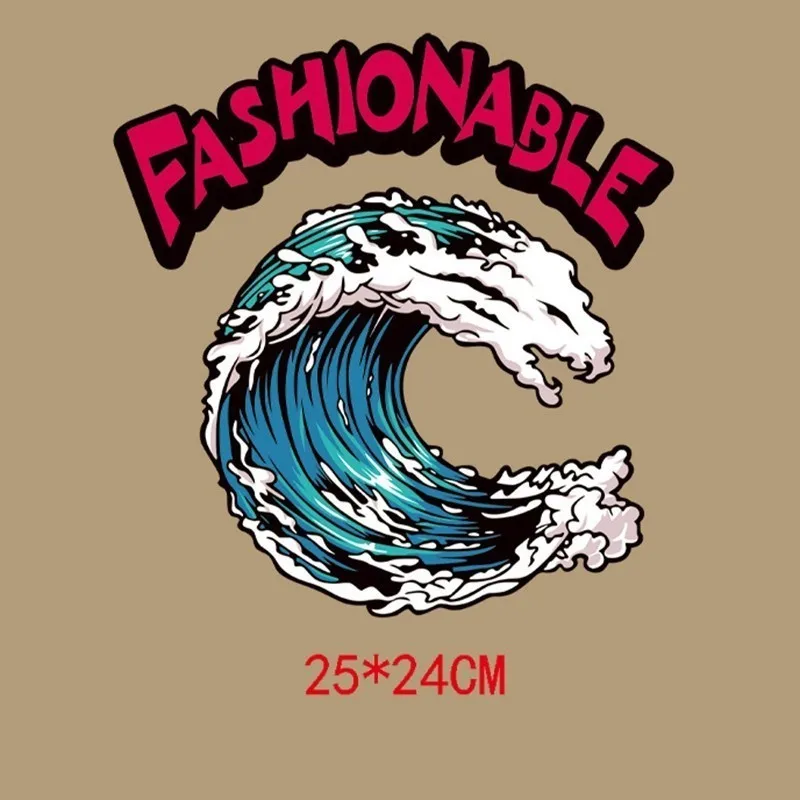 Fashionale морская волна железо на заплатках наклейки совы моющиеся Аппликации а