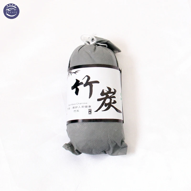 Автомобильный освежитель воздуха черный серый мешок бамбуковый уголь с