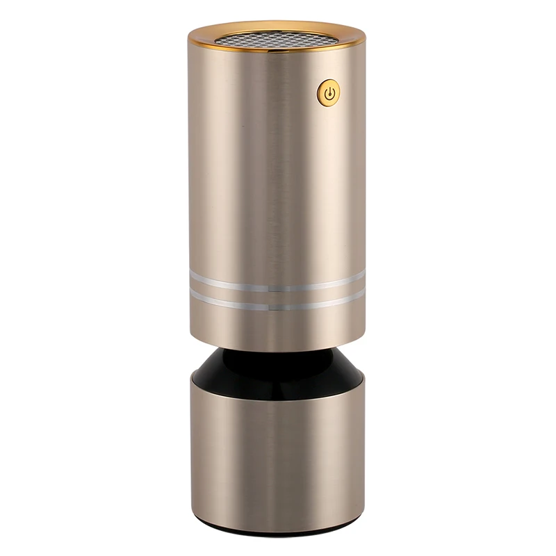 silver 3 in 1 Negative ion Car Air Purifier HEPA Filter Car Active Carbon Filter Air Purifying Machine USB Car Air freshener Super Mute - Цвет: silver