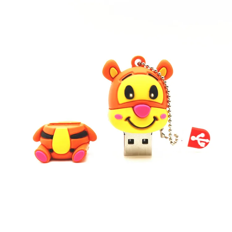 Высокая Скорость USB 3 0 с милым рисунком животных тигра флеш накопитель