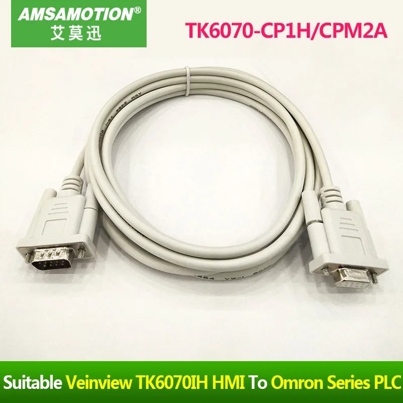 Подходящий Weinview tk6070ik 3 метра Φ/CPM2/CQM1 IP TK6070-CP1H Connect Omron CP1H/CS/CJ Series PLC | Строительство и