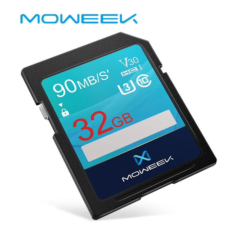 Moweek New Model X56 SD Card High speed 16GB 32GB SDHC 64GB 128GB SDXC UHS-I Memory Class10 flash card for Camera free shi | Компьютеры и