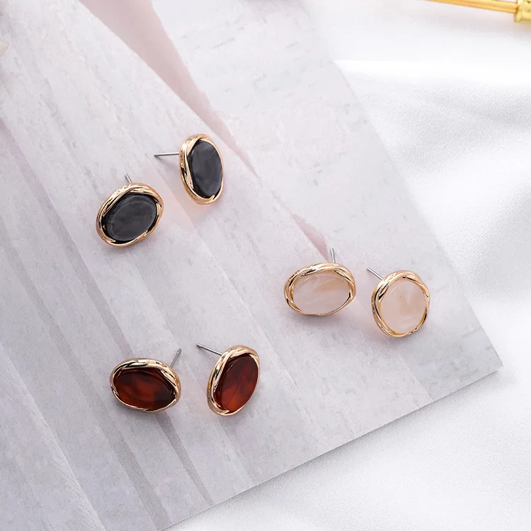 Серьги Модные ювелирные изделия винтажные элегантные Геометрические круглые