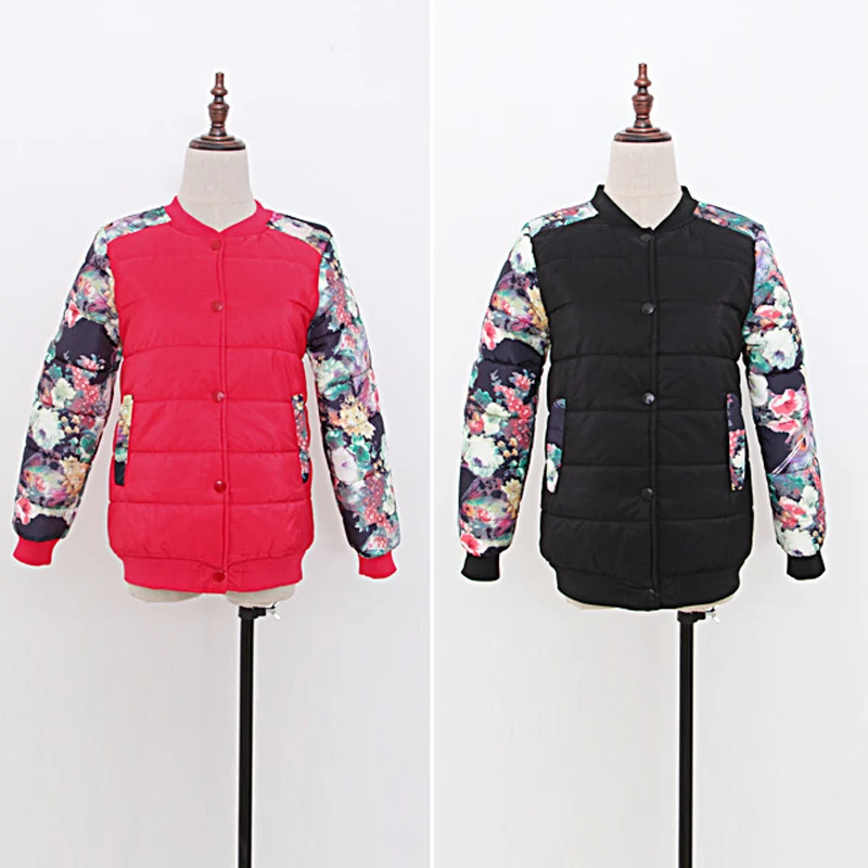 Демисезонный Новинка зимы 2017 Для женщин зимние Парки Курточка бомбер пальто