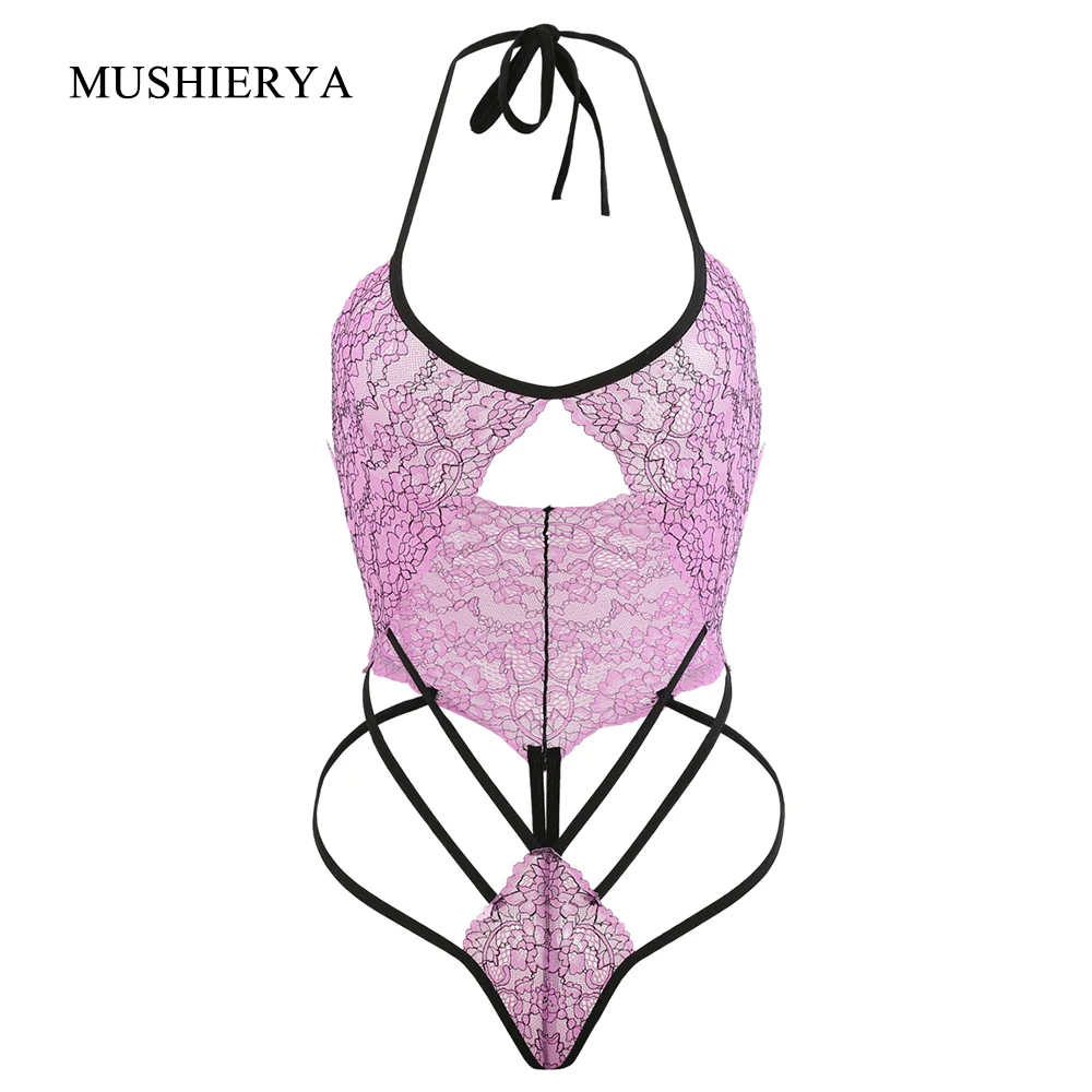 Женское нижнее белье MUSHIERYA кружевное соблазнительное на День святого