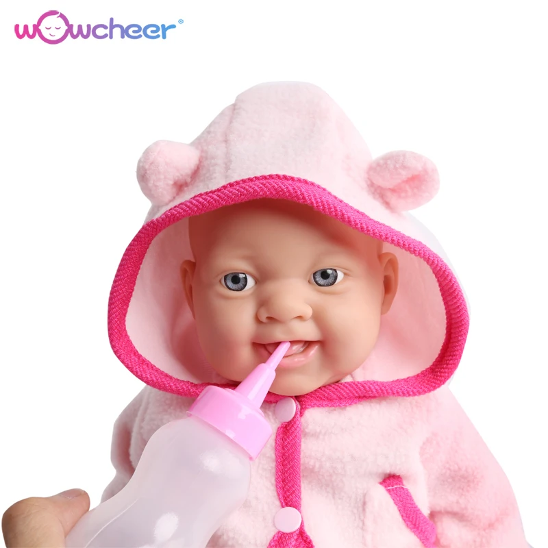 WOWCHEER 15 &quot38 см Reborn Baby Doll Розовый Мягкий силикон реалистичные игрушки ручной