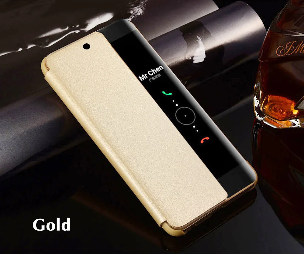Чехол из искусственной кожи+ Жесткий чехол с окошком для Huawei P10 P20 P30 Pro lite Mate 20 Lite Mate 30 Pro функциональный чехол для телефона
