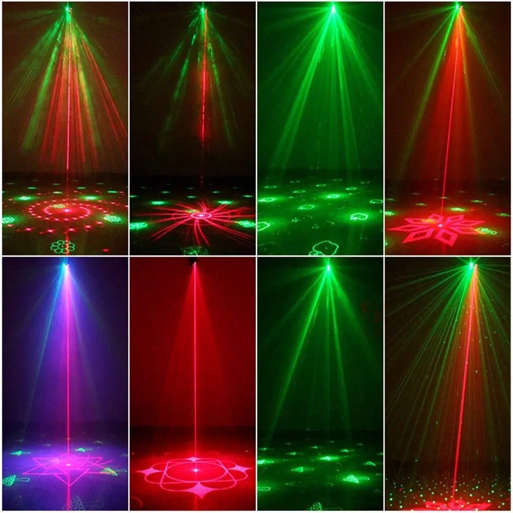 36 Вышивка Вечерние крестом картины огни RGB 3 объектив лазерный проектор мини
