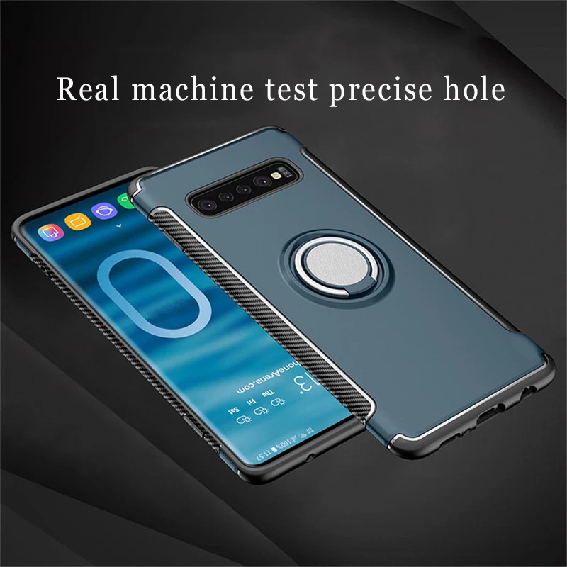 Чехол S10 для Samsung металлический кольцевой держатель силиконовый чехол Galaxy S10e S 10