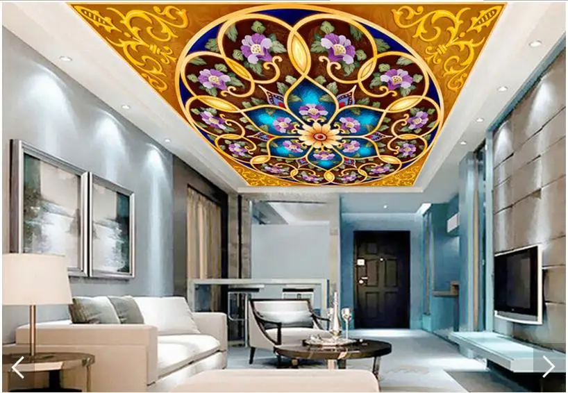 3d обои на заказ 3D потолка фрески соболезнуем топ европейской живописи орнамент