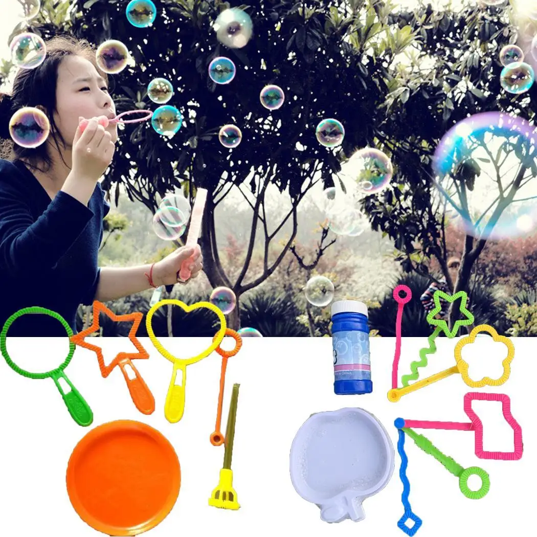 Детские дующие Пузырьковые палочки игрушки набор мульти для улицы Повседневные