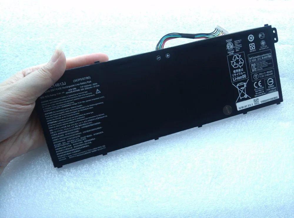 AC14B13J Аккумуляторы для ноутбуков ACER ES1 331 C0YK C40S C4UU C6S6 C8H3 C9LG P4HL|Батареи планшетов и