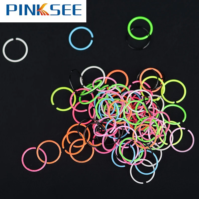 20PCS Multicolors Medical Nostril Fake Nose Hoop Clip On Nose Rings Septum Piercing Body Bijoux Jewelry For Women Wholesale