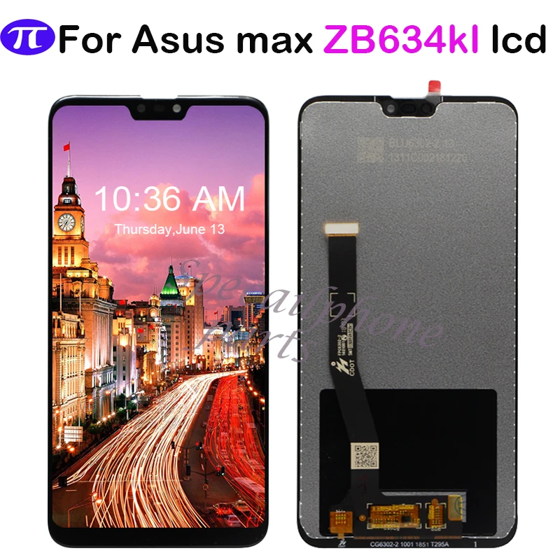 Для ASUS Zenfone Max plus (M2) ZB634KL ЖК дисплей кодирующий преобразователь сенсорного экрана