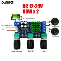 tpa3116d2 dc 12v 24v 80w x 2 dual channel digital audio tpa3116d2 treble bass regulating preset pre amplifier board