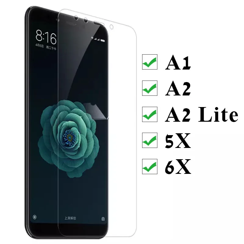 Защитное стекло для Xiaomi Mi A1 A2 Lite 6x 5x закаленное Ksiomi Xiami Xaomi My A 1 2 1a 2a защита экрана