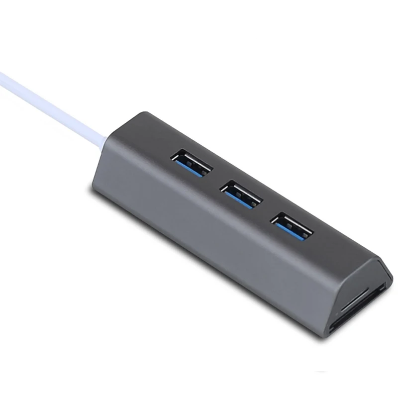 Acasis HS0064 USB3.0 Алюминиевый Многофункциональный USB комбо 5 Гбит/с 3 порта 0