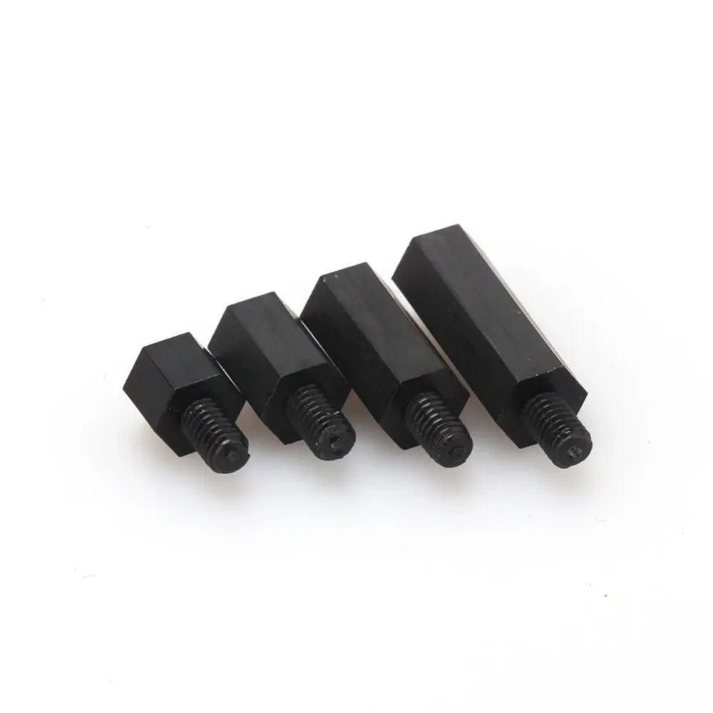 M3 нейлоновое винта черный шестигранных винтов гайка нейлон ассортимент комплект