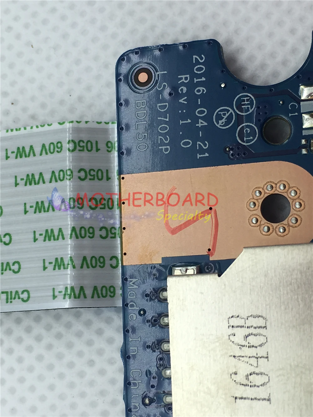 JOUTNDLN для ноутбука HP 15 AY USB и плата чтения карт с кабелем BDL50 100% тестирование