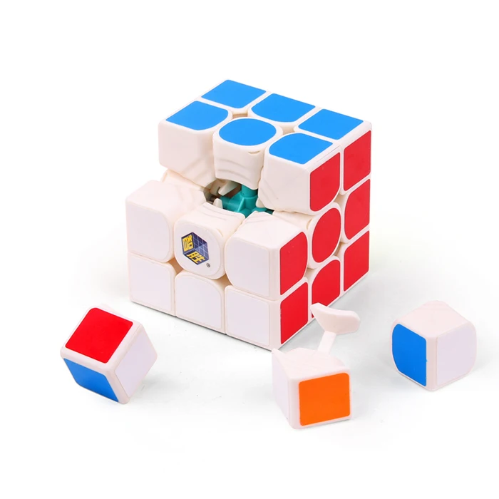 WHITE ZHISHENG YUXIN Little Magic Cube 3x3x3 профессиональный кубар-Рубик на скорость Обучающие игрушки, подарки - Цвет: WHITE