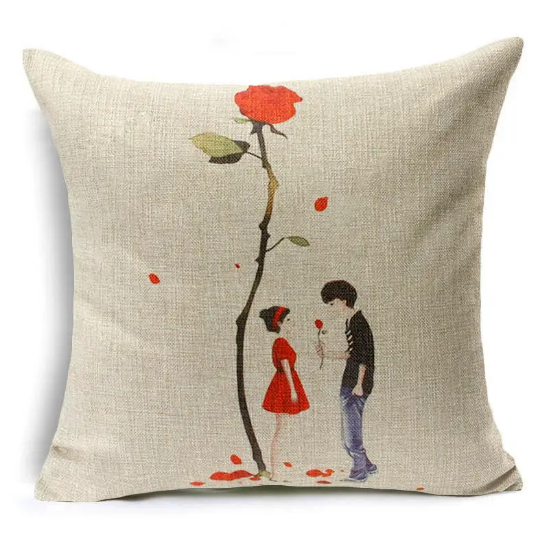 Чехол для подушки с Северными мотивами подарок на день Святого Валентина чехол