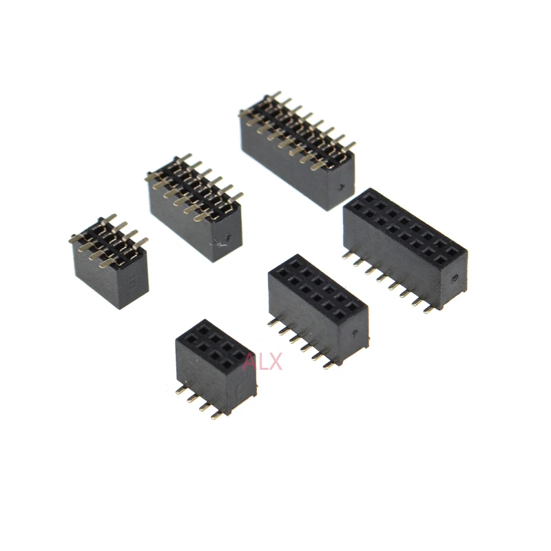 SMD SMT 2*2/3/4/5/6/7/8/9/10/12/16/20/40/ PIN двухрядная ШТЫРЬКОВАЯ головка 1 27 мм шаг 10 шт. Разъем