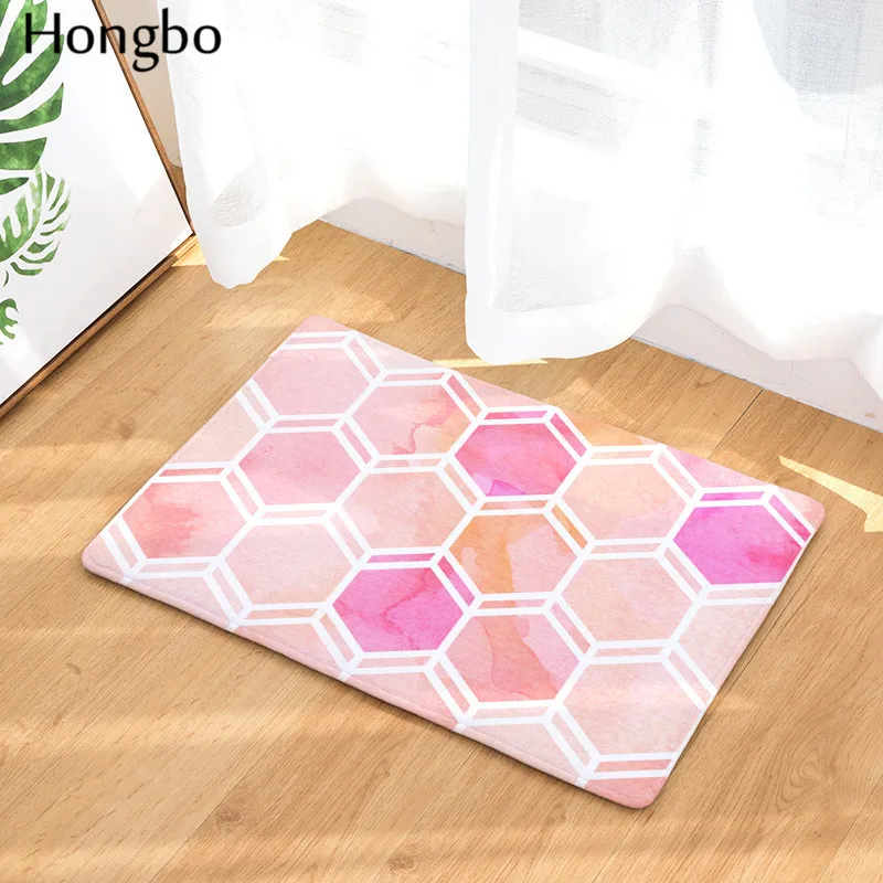 Хунбо геометрический Hive с сопротивлением узоры печати мягкий фланелевый