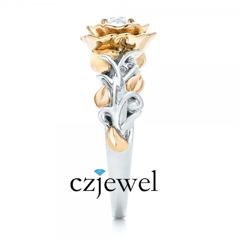 Блестящее розовое и Белое Золото Заполненные кольцо|gold filled rings|ring ringring gold |