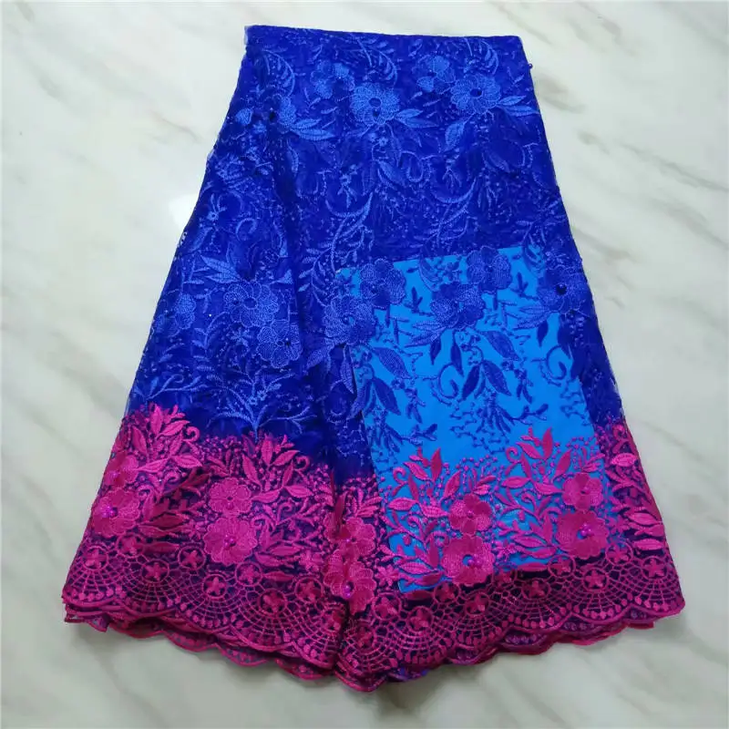 Кружевная ткань с камнями 5 ярдов модная африканская кружевная 2019 высокое