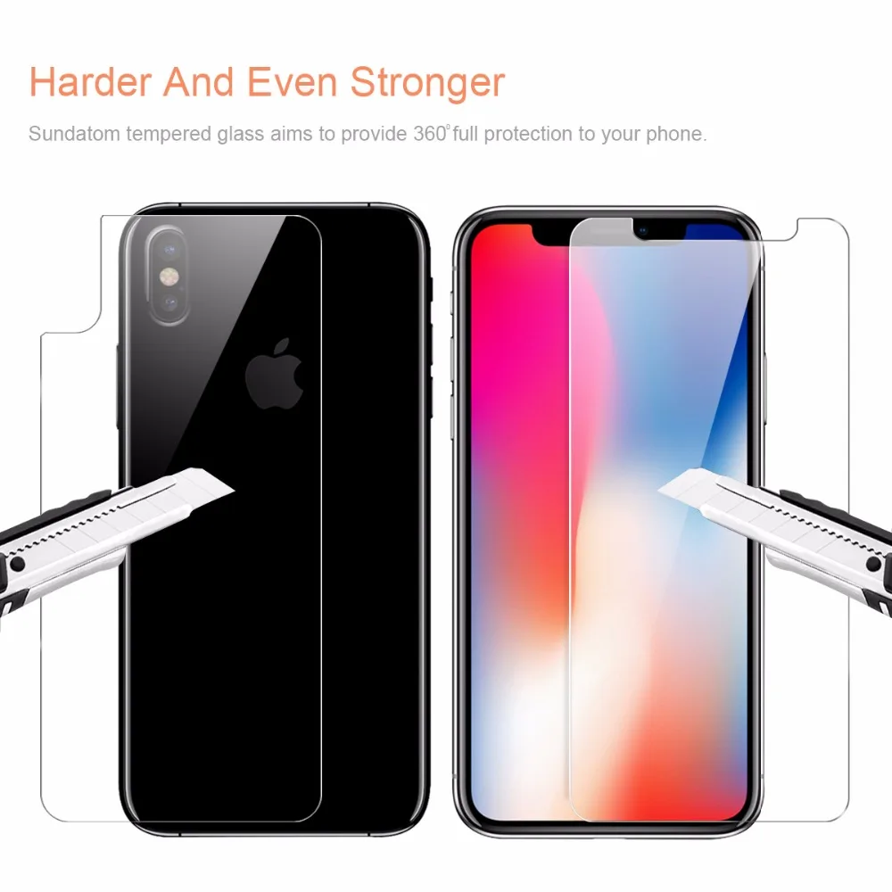 Защитная пленка для экрана iPhone X закаленное стекло защиты от взрыва|screen protector|glass