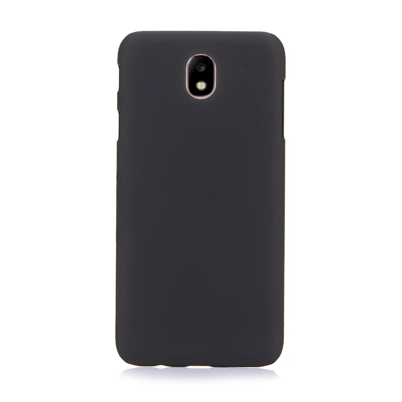 Тонкий матовый пластиковый жесткий чехол для Samsung Galaxy J7 j730 J7 Pro J5 J530 J3 J330 EU матовый чехол-накладка s funda - Цвет: Черный