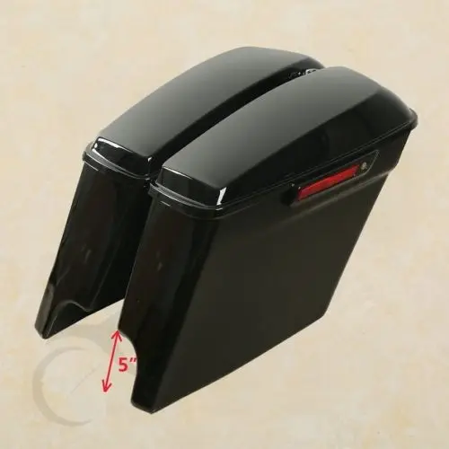 Удлиненная растягивающаяся сумка для мотоцикла седло 5 дюймов сумки с черной