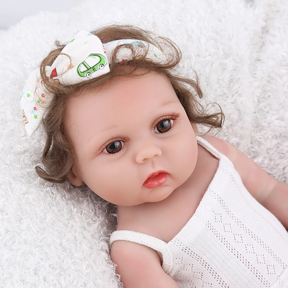 NPKDOLL Reborn Baby Doll 17 дюймов полный винил реалистичные детские развивающие красивые игрушки для ванной дети Playmate милый Bebe Reborn