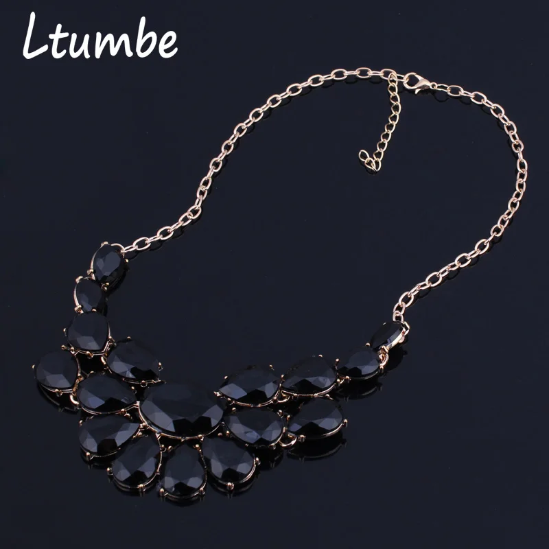 Ltumbe новинка модные богемные стразы капля воды массивные ожерелья и подвески для