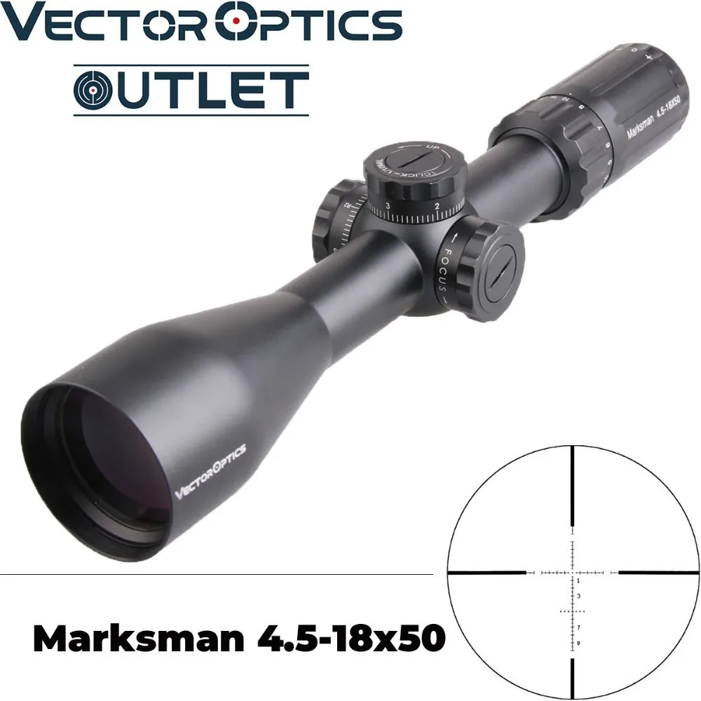 Vector Optics Marksman 4 5 18x50 охотничий прицел с креплением боковая фокусировка длинный