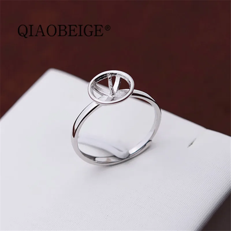 Женское серебряное кольцо QIAOBEIGE из серебра 925 пробы с пресноводным жемчугом