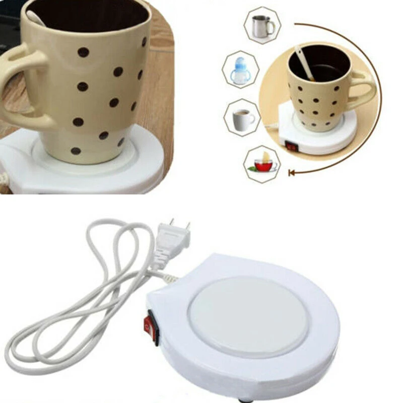 Warmer Cup heater Tea Coffee Milk Tool Accessory 1pc Electric White 11*11.5*2cm 43" Cable length Feeding bottle | Дом и сад